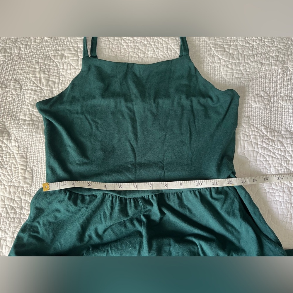 Old Navy Emerald Green Flowy Jumpsuit Long Romper - Picture 9 of 9